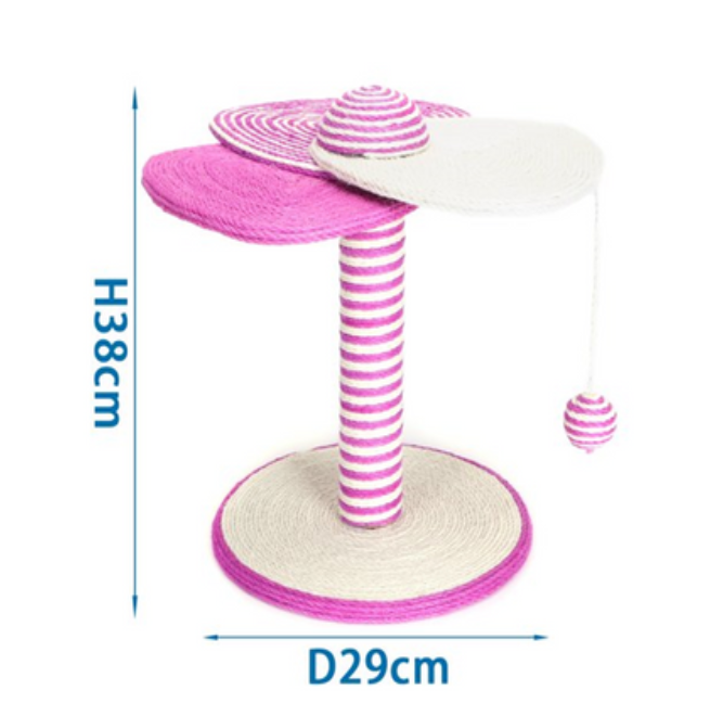 Scalloped Cat Scratching Post 38x29cm