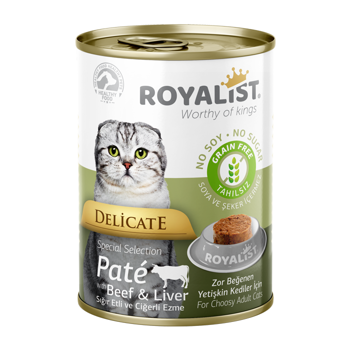 Royalist Cat Delicate Beef & Liver Pate 400g