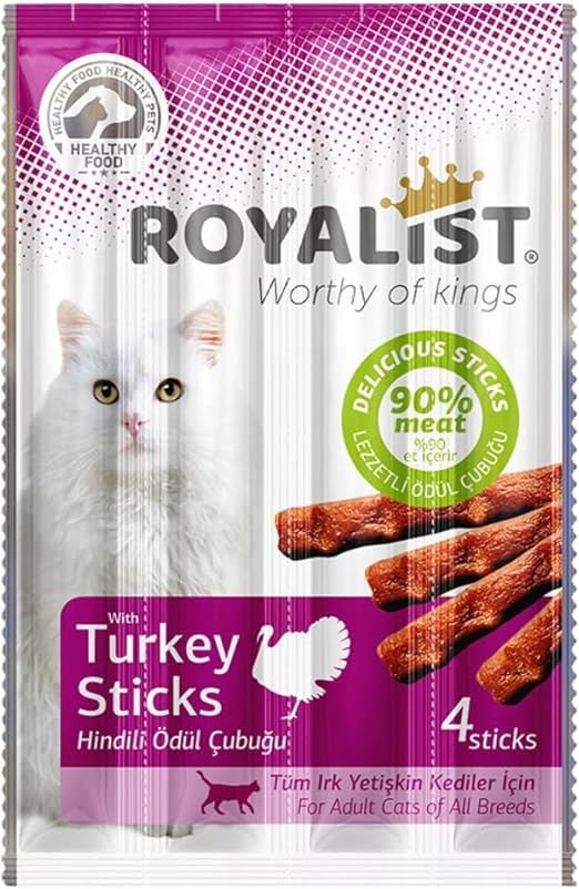 Royalist Cat Turkey Sticks Treats (4 sticks 20g)