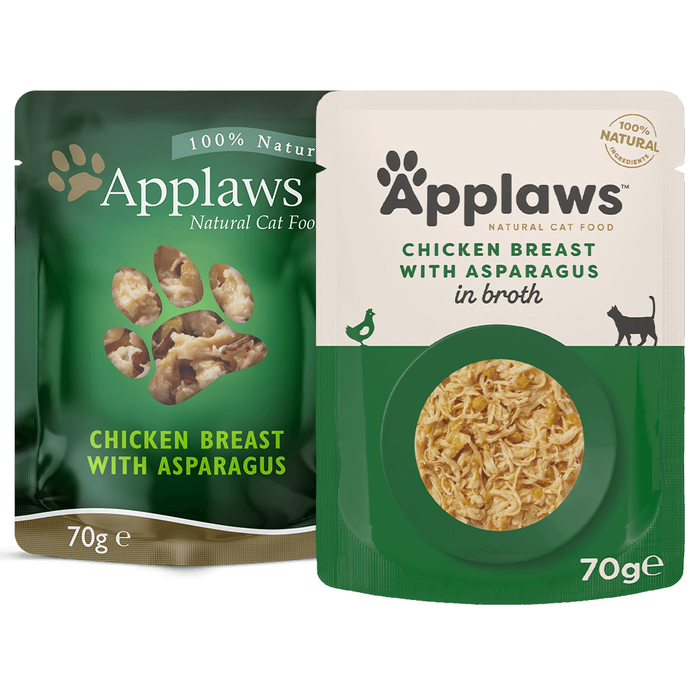 Applaws Chicken Breast with Asparagus in Broth 70g pouch