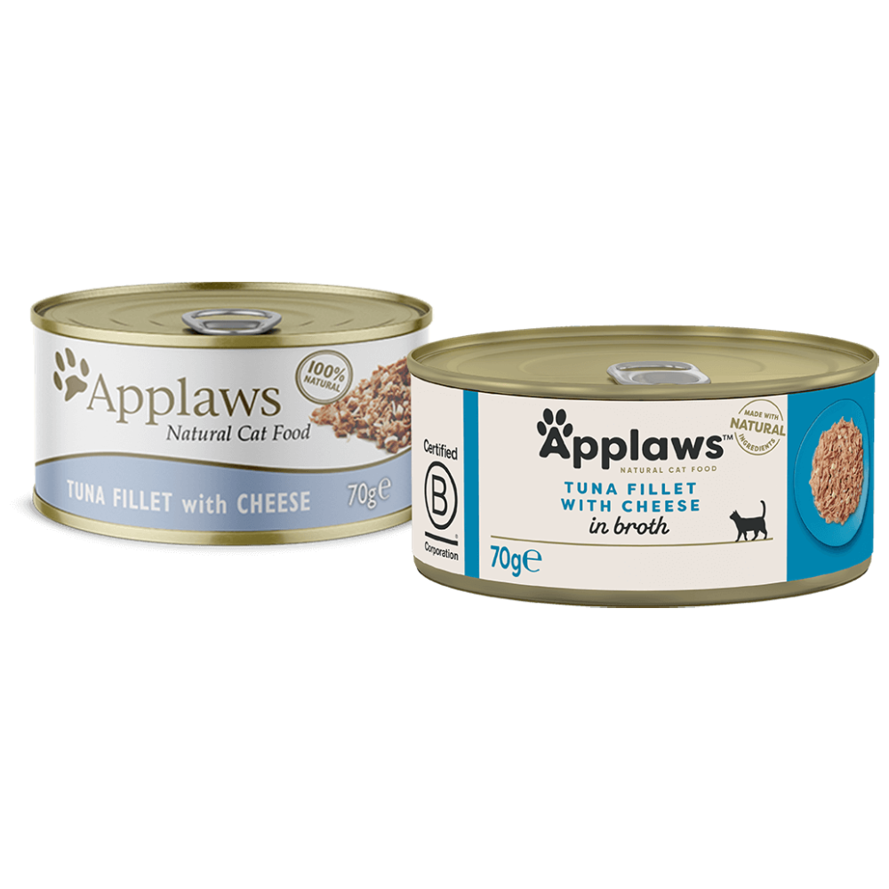 Applaws Tuna Fillet with Cheese in Broth 70g Tin