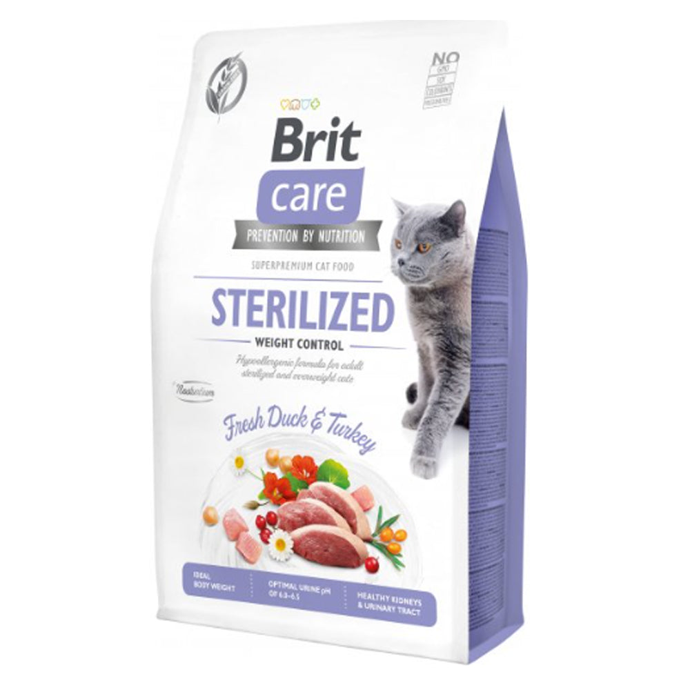 Brit Care Sterilized Weight Control Cat Duck & Turkey 2kg