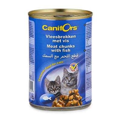 EXP 05SEPT25 Canifors Cat Meat Chunks with Fish 410g
