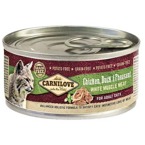 Carnilove Cat Chicken, Duck & Pheasant 100g Tin