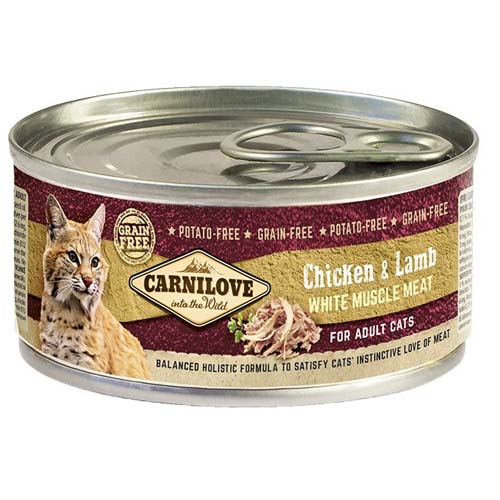 Carnilove Cat Chicken & Lamb 100g Tin