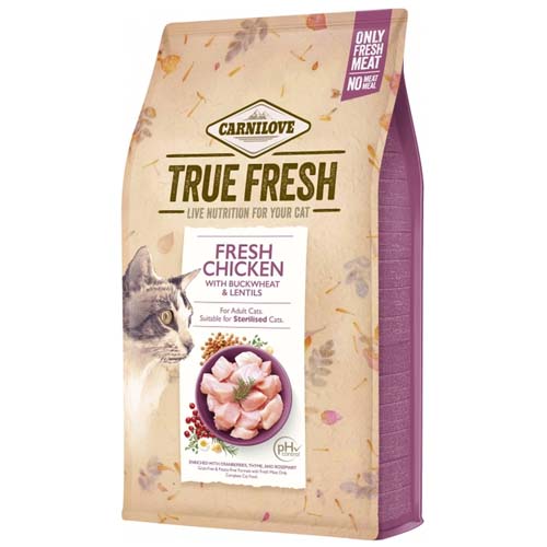 Carnilove Cat Sterilised Chicken with Buckwheat & Lentils 4.8kg