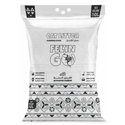 رمل قطط Felyn Go Clumping Litter من الكربون النشط