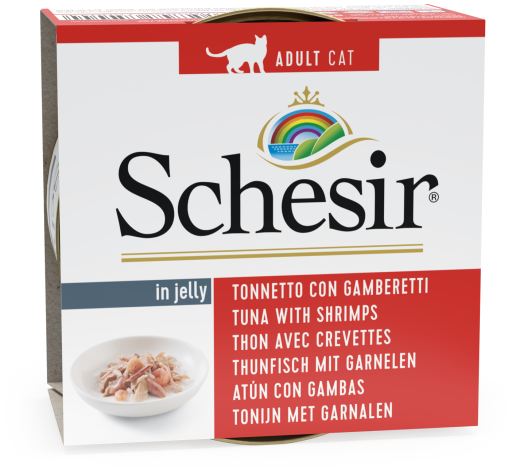 Schesir Cat Tuna with Shrimps in Jelly 85g