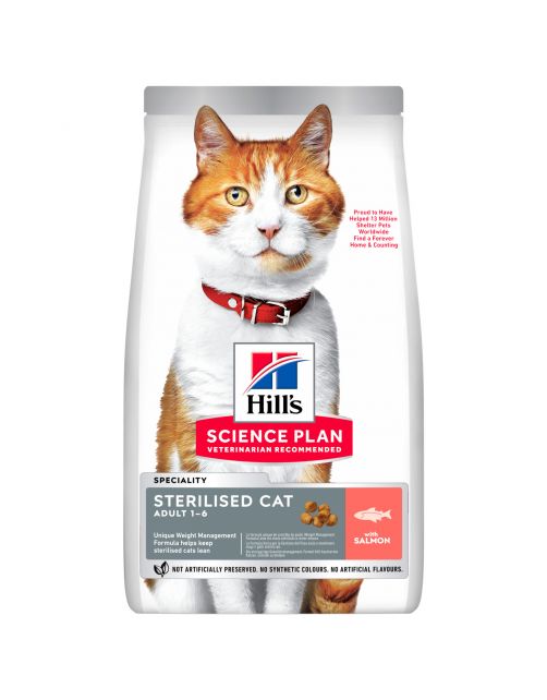 Hill's Science Plan Sterilised Cat Food with Salmon 3kg