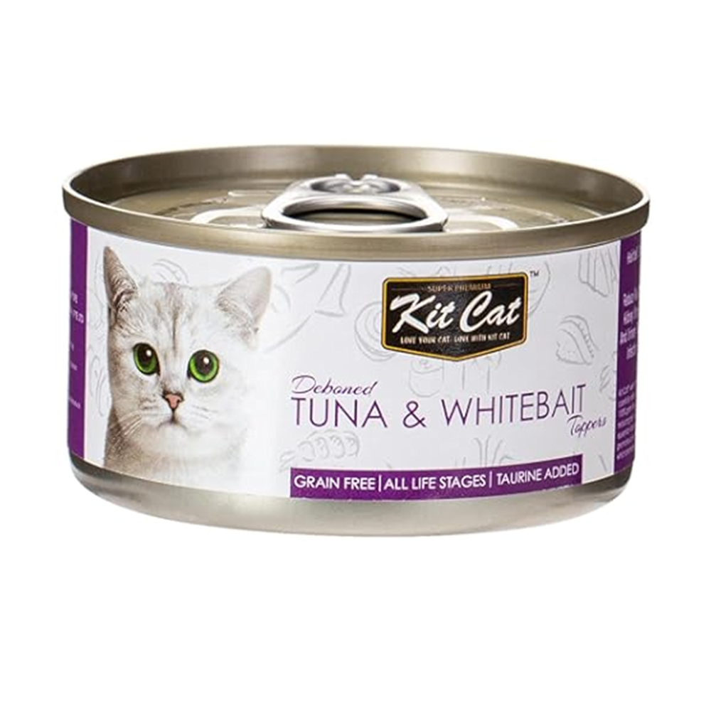 Kit Cat Deboned Tuna & Whitebait 80g