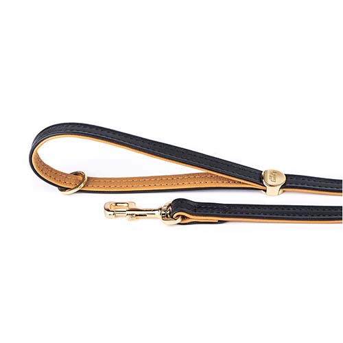 My Family Italian Leather Dog Lead 110cm