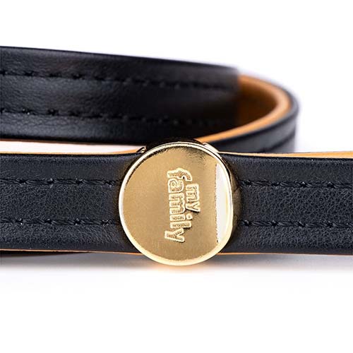 My Family Italian Leather Dog Lead 110cm