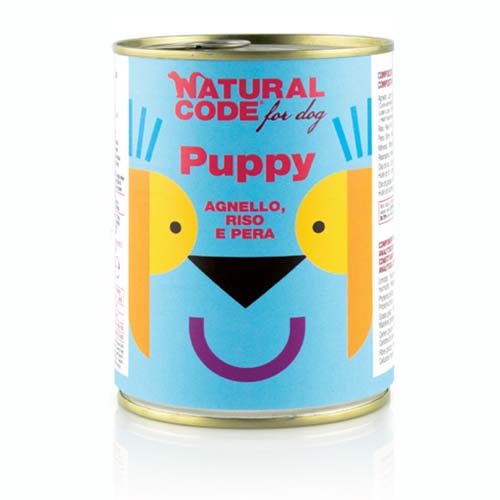 Natural Code Puppy Lamb, Rice & Pear 400g