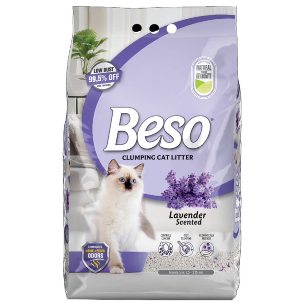 Beso Lavender Clumping Cat Litter
