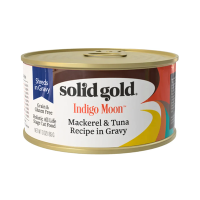 Solid Gold Indigo Moon Wet Food For Cats Mackerel and Tuna in Gravy 85g