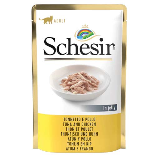 شايزر أكل رطب للقطط تونة وسالمون بالجيلي 85 غرام