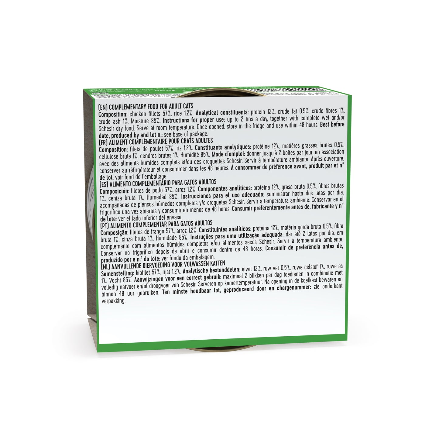 Schesir Cat Chicken Fillets Natural 85g