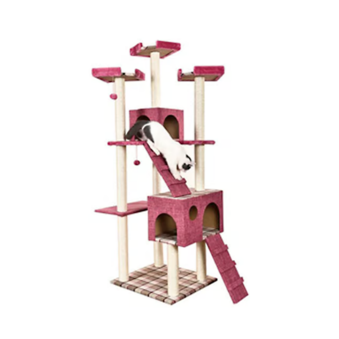 Cat Scratching Tree 60x55x183cm