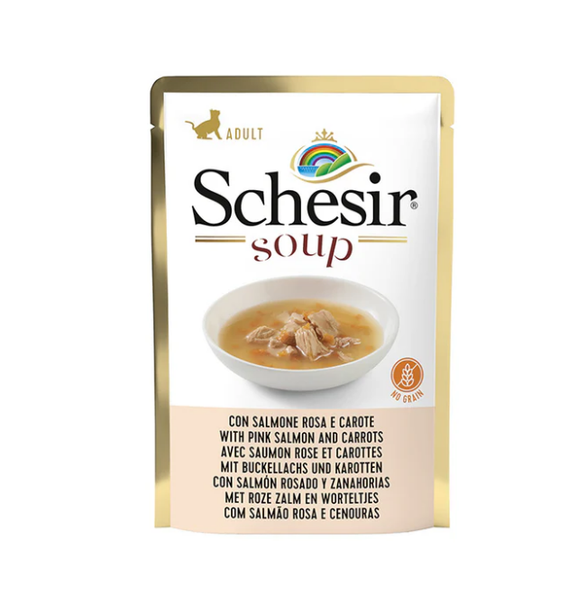 Schesir Cat Wild Pink Salmon & Carrots Soup 85g