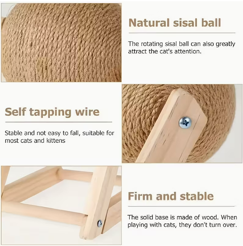 Rotating Scratching Ball 13cm