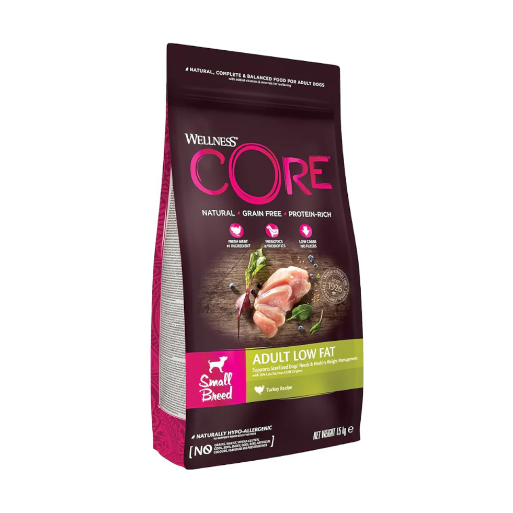 Wellness Core Dog Small Breed Low Fat Turkey 1.5kg