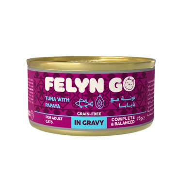 Felyn Go Cat Tuna & Papaya in Gravy 75g