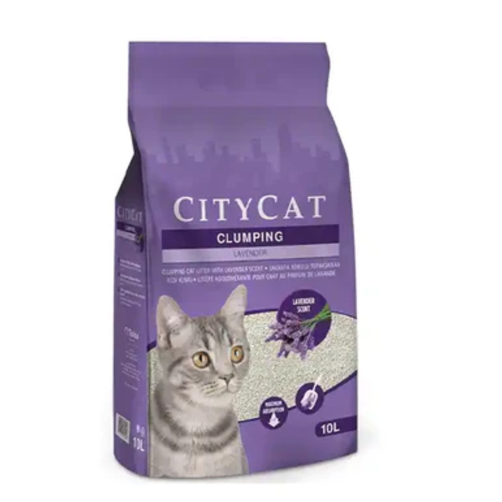 City Cat Lavender Clumping Litter 10L