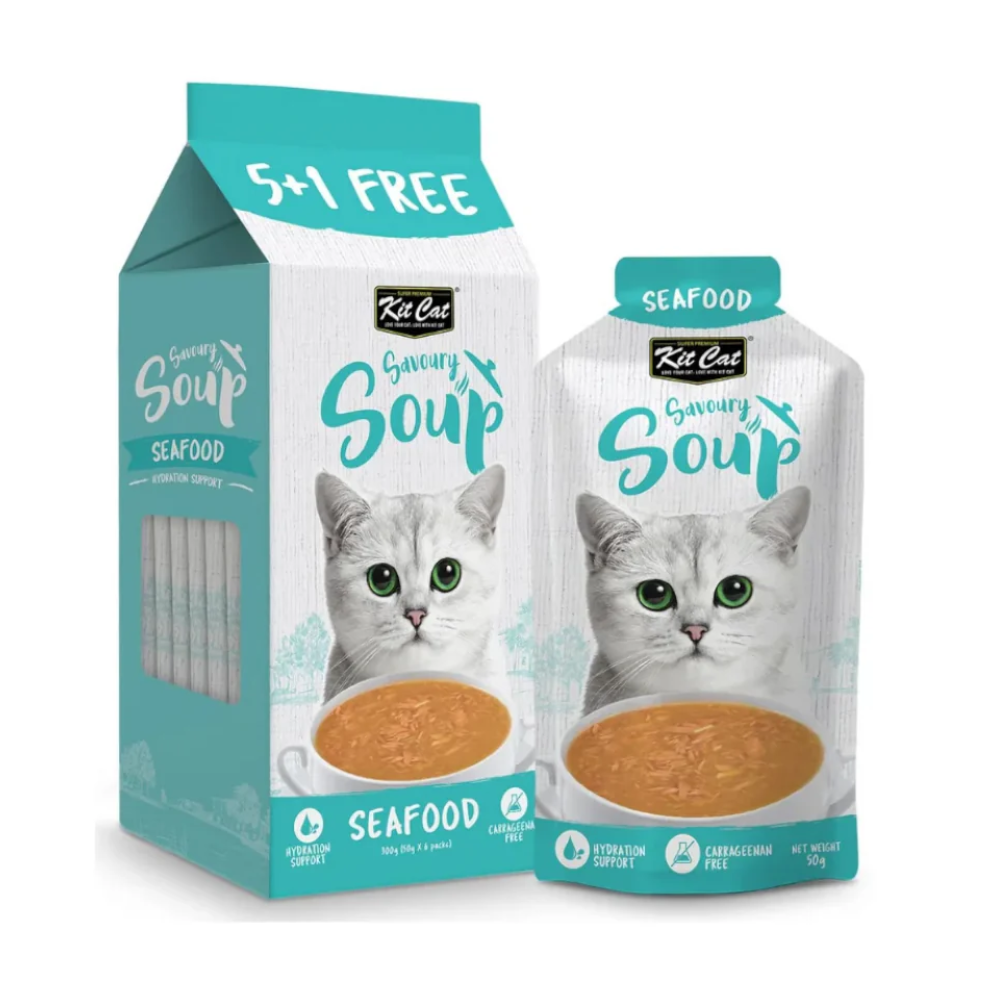 Kit Cat Savoury Soup Seafood 6x50ml