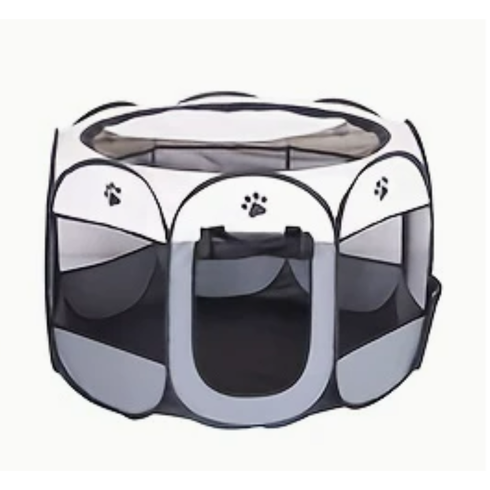 Octagonal Pet Play Pen Grey 72x72cm
