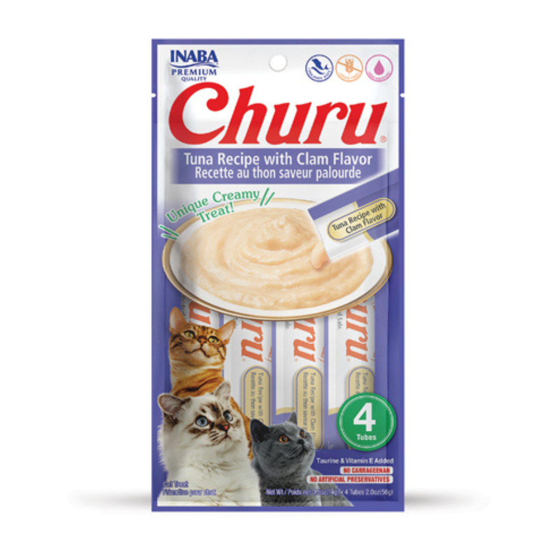 Churu Cat Tuna & Clam Puree 4 x 14g