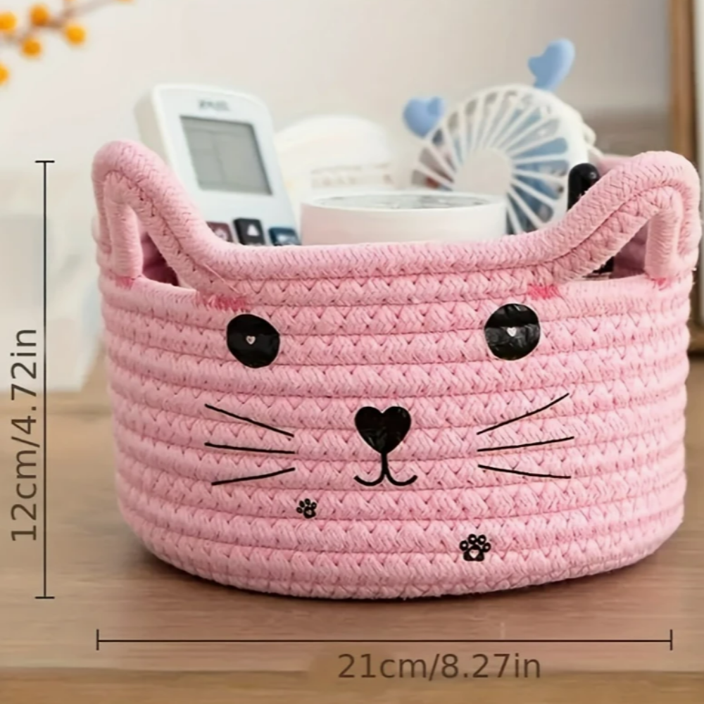 Cat Face Storage Basket