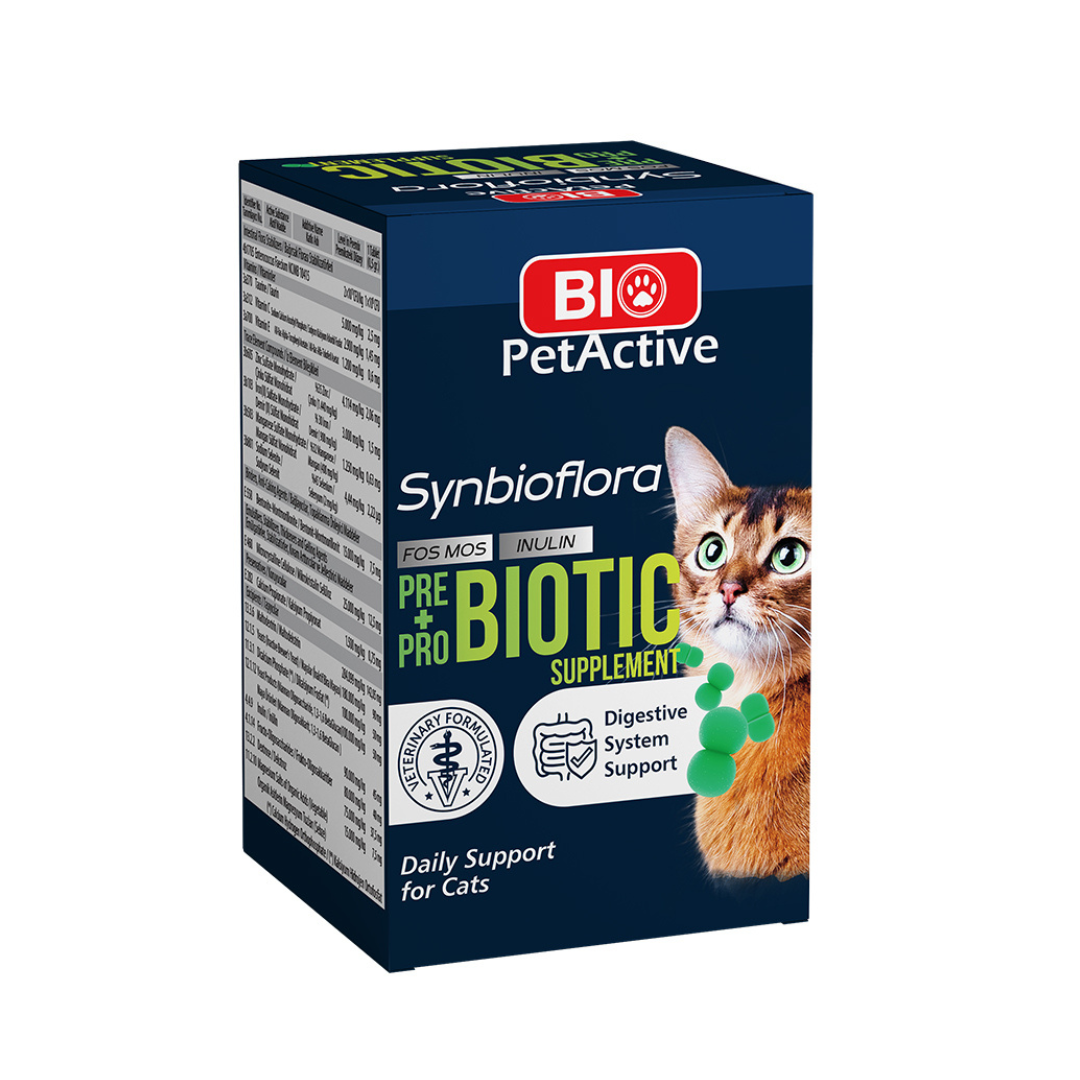 Bio PetActive Cat Synbioflora Digestive System Support 60 Tablets