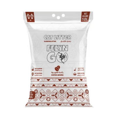 قمامة قطط Felyn Go Clumping Litter المصنوعة من الكربون النشط بسعة 10 لتر