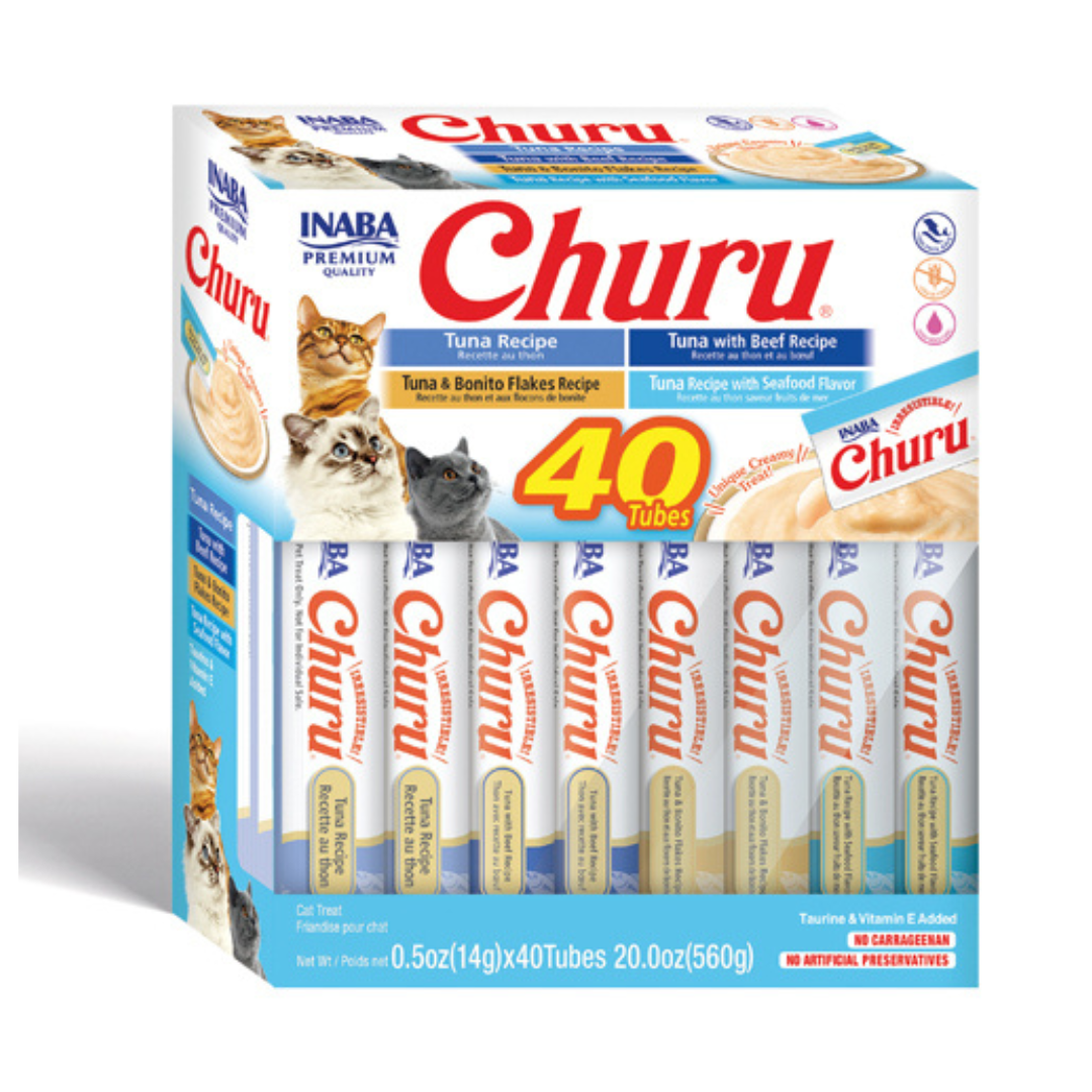 Churu Cat Tuna Puree Variety Pack 40 x 14g