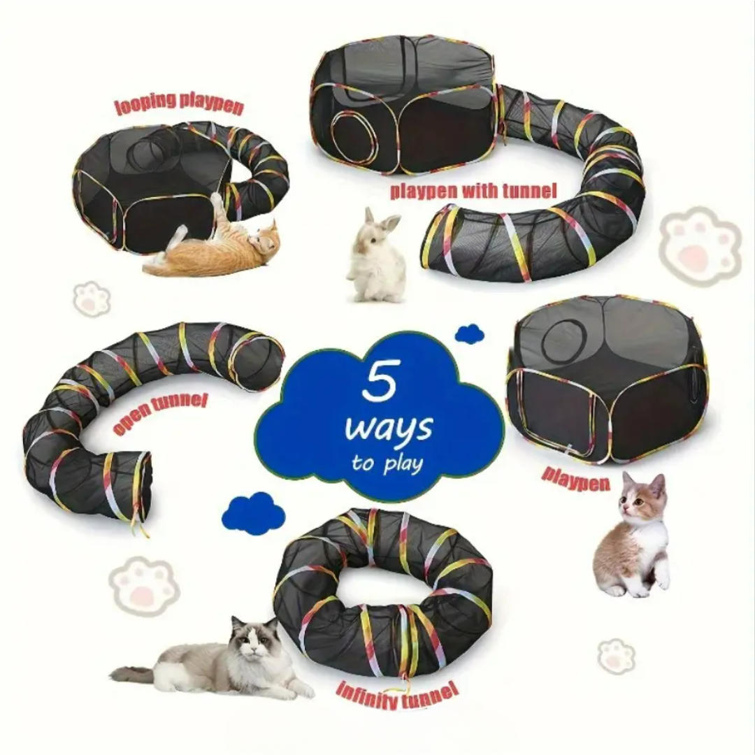 5 in 1 Rainbow Cat Tunnel