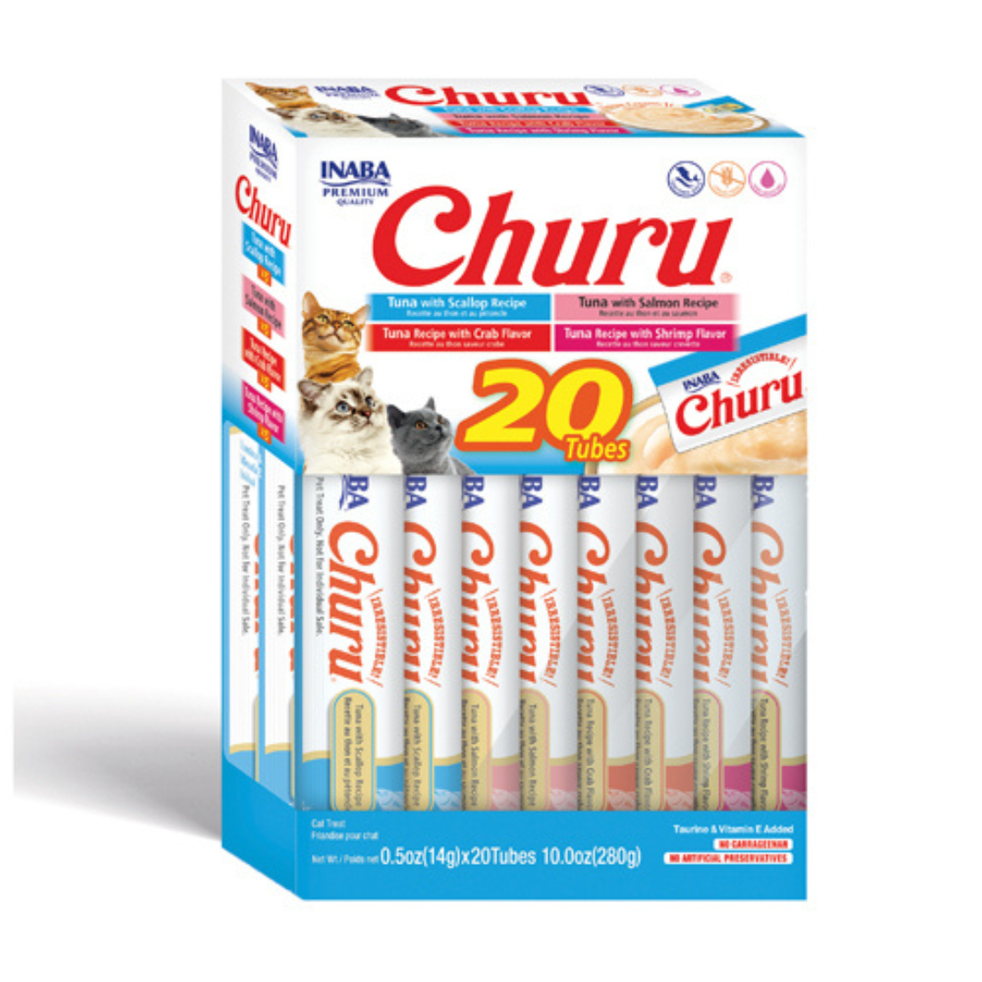 Churu Cat Tuna & Seafood Puree Variety Pack 20 x 14g