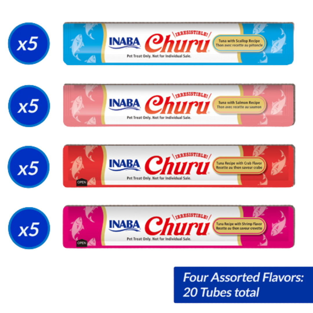 Churu Cat Seafood Puree Variety Pack 20 x 14g
