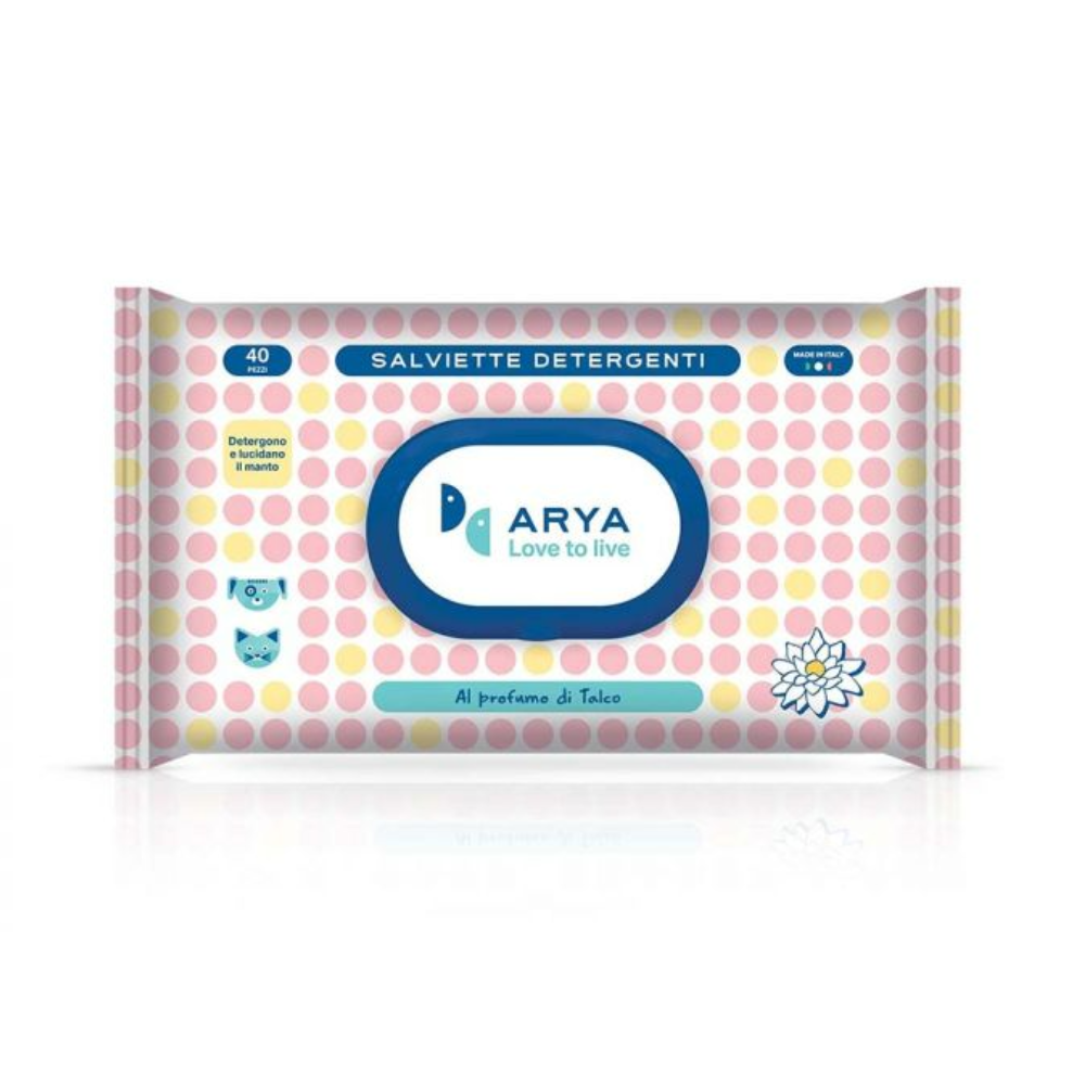 Arya Wet Wipes Talc 40 Wipes