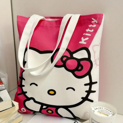 Hello Kitty Canvas Tote Bag