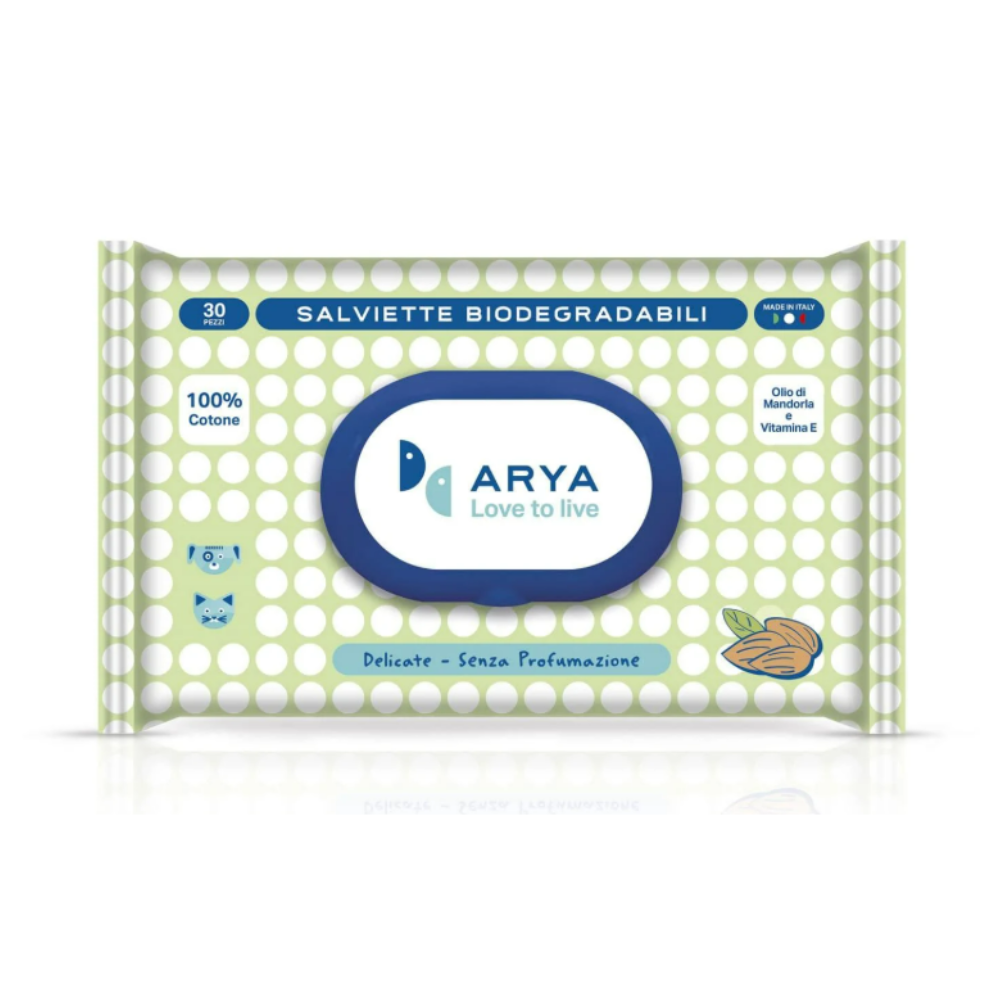 Arya Wet Wipes Cotton Unscented 30 Wipes
