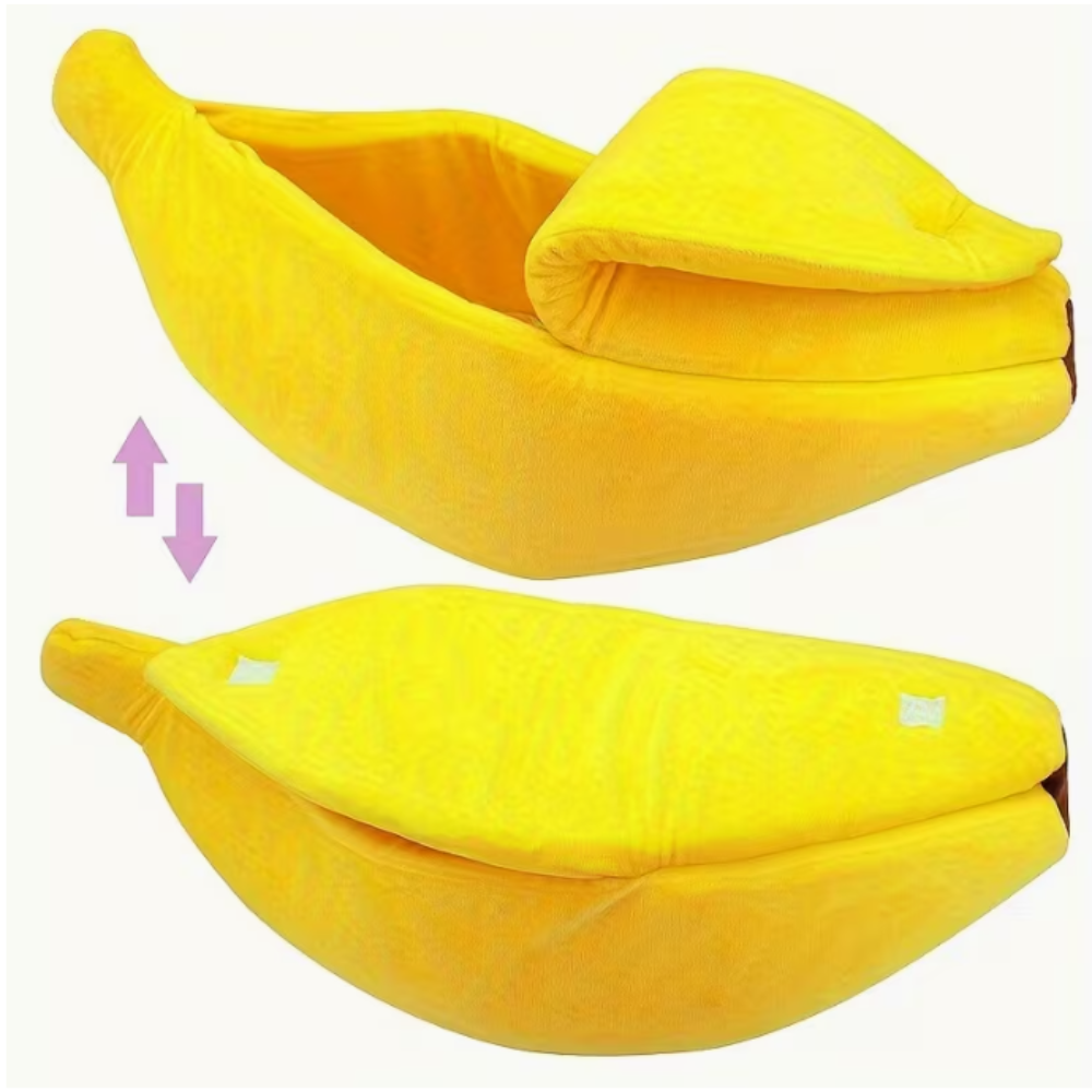 Banana Shaped Pet Bed 65cm