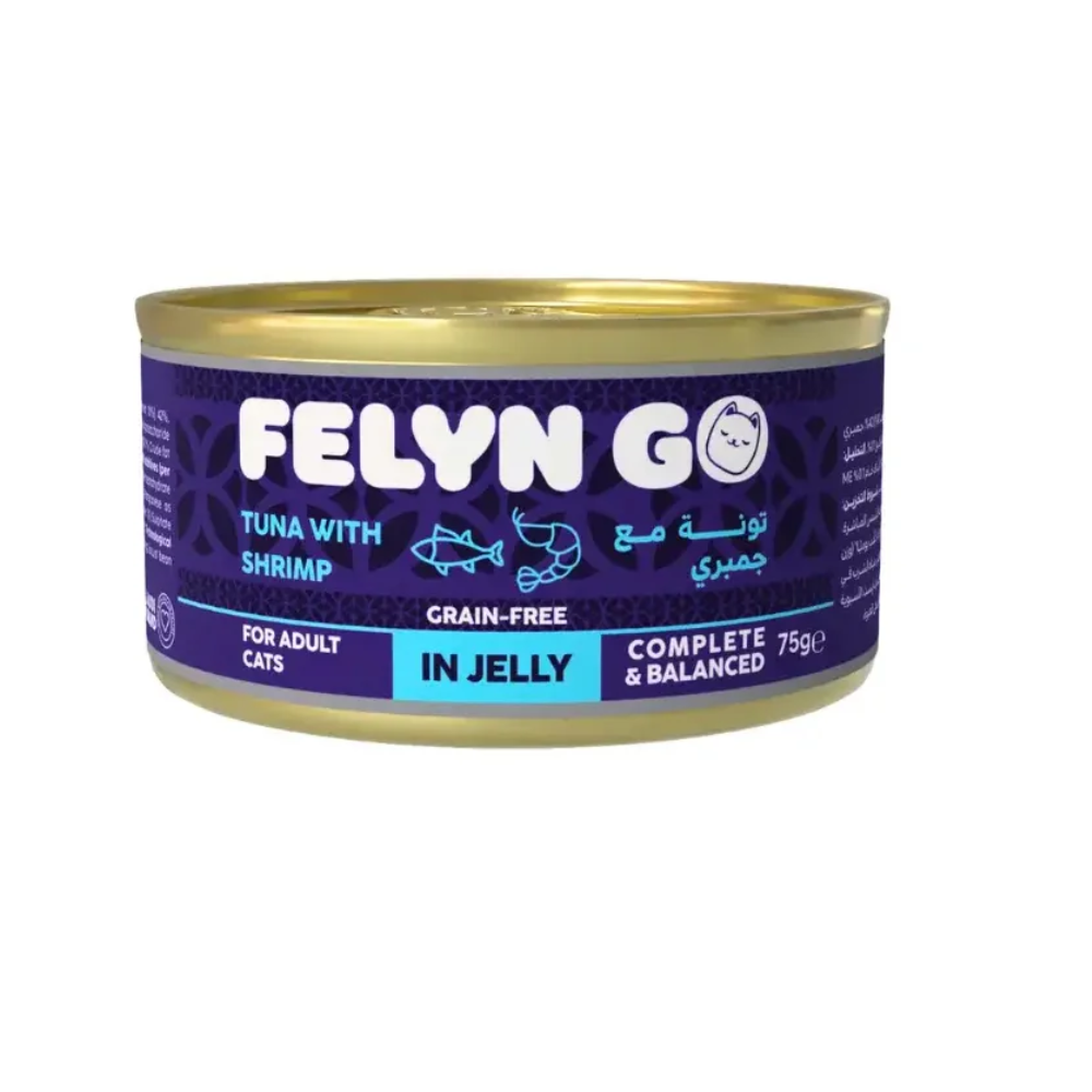 Felyn Go Cat Tuna & Shrimp in Jelly 75g