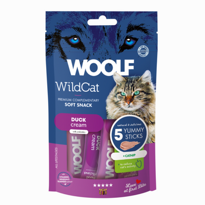 Woolf Cat Creamy Duck & Catnip 5x14g