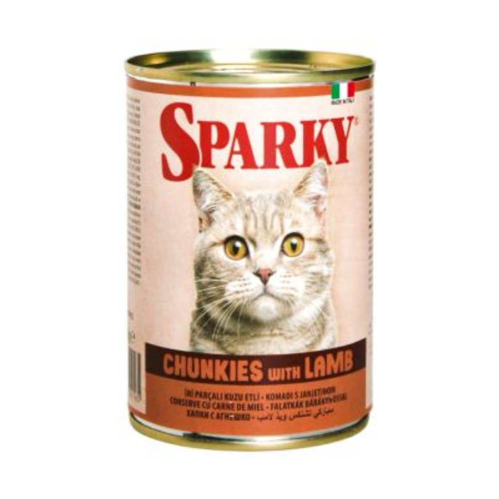 Sparky Cat Lamb Chunks 415g