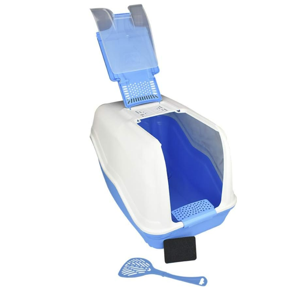 Netta Hooded Litter Box Set (with Filter & Scoop) 52 x 39cm
