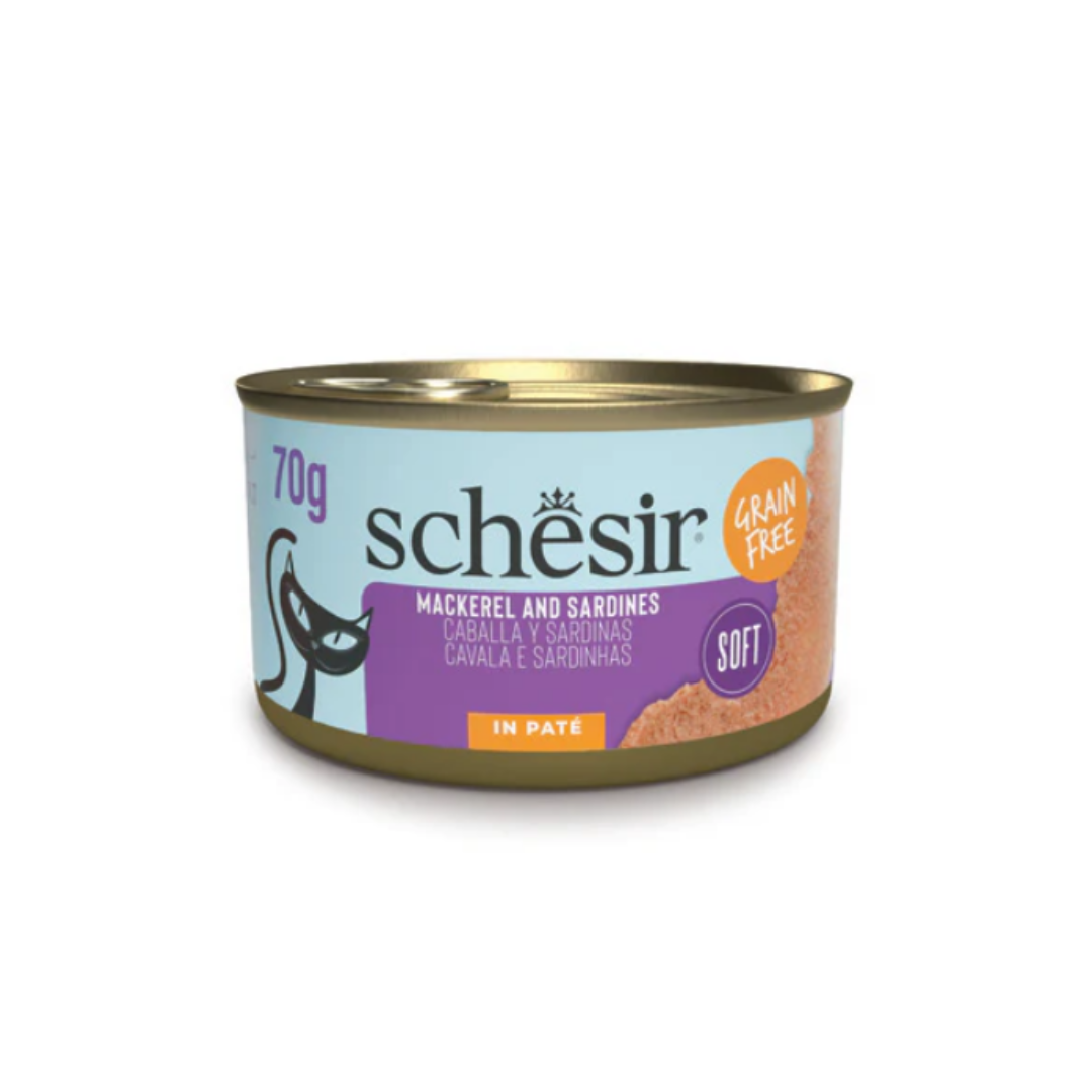 شيسير سردين وماكريل في باتيه ناعم 70 جم