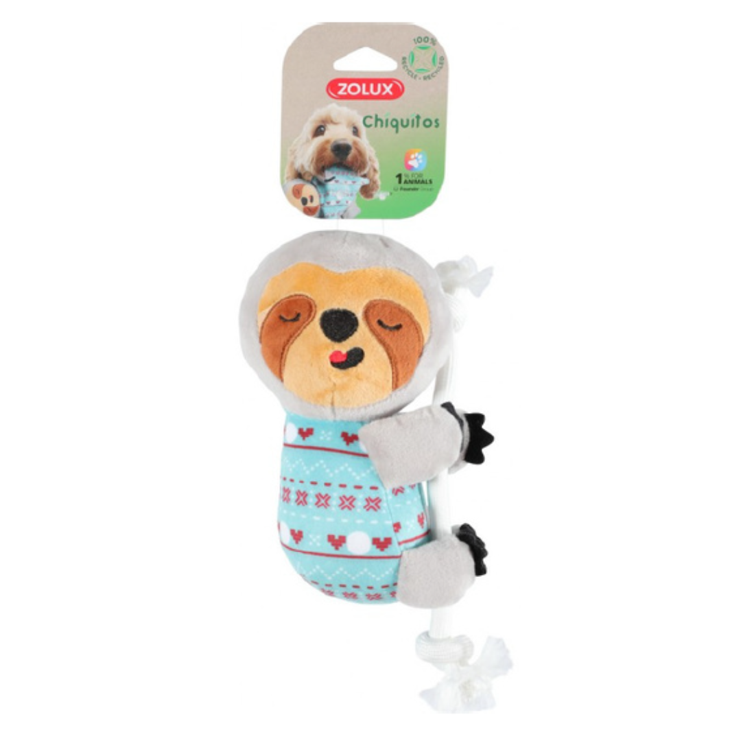 Zolux Sloth Plush Toy with Rope