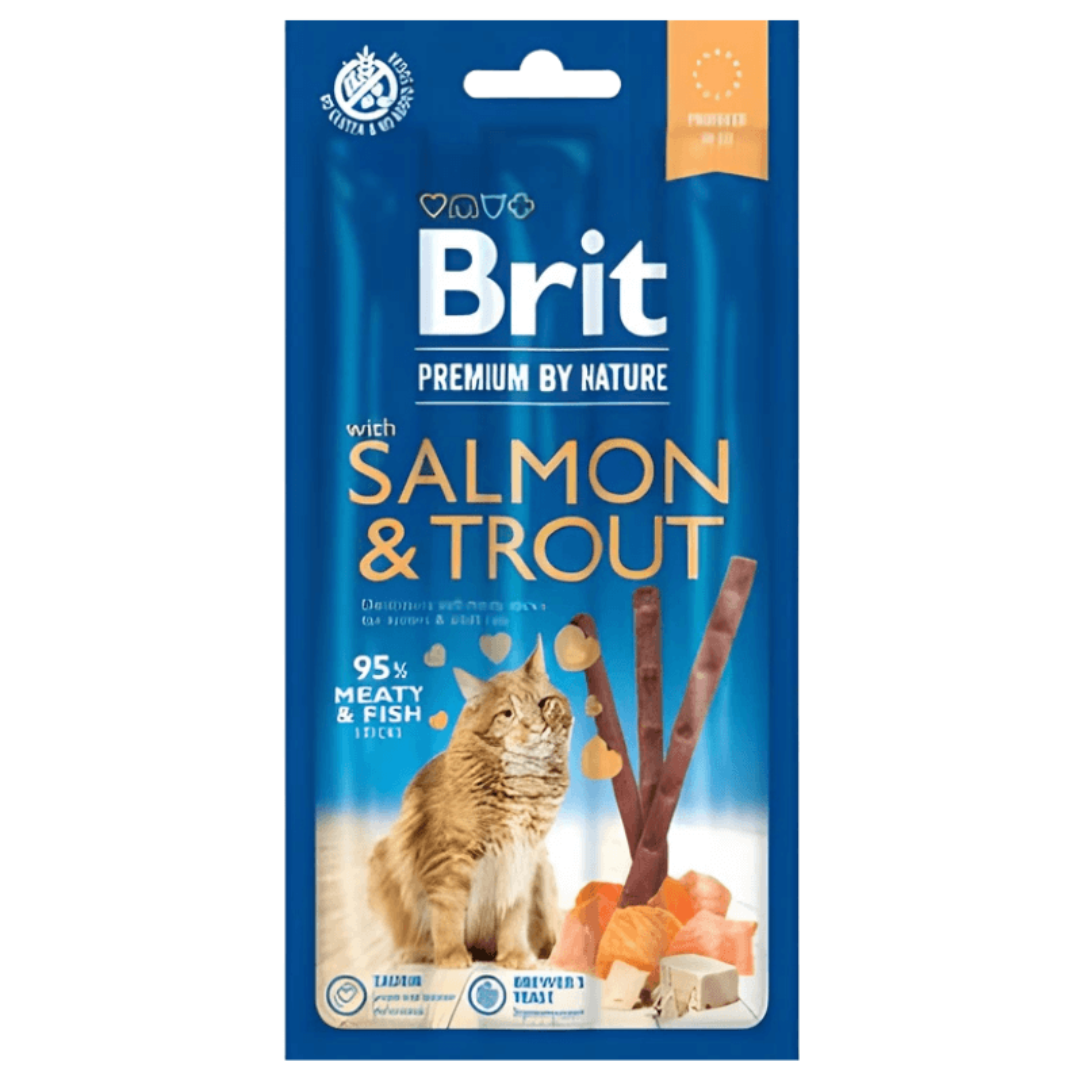 Brit Premium Cat Sticks Salmon & Trout Pack of 3