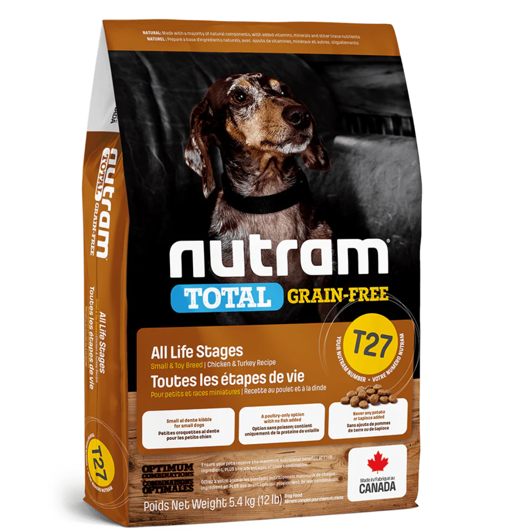 Nutram Small Breed Dog Grain Free Chicken & Turkey T27