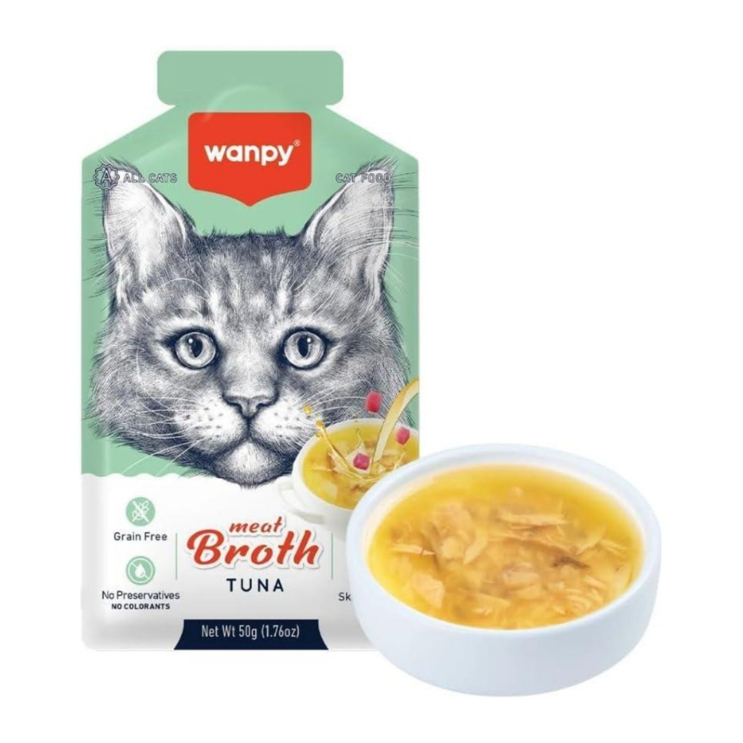 Wanpy Cat Meat Broth Tuna 50g
